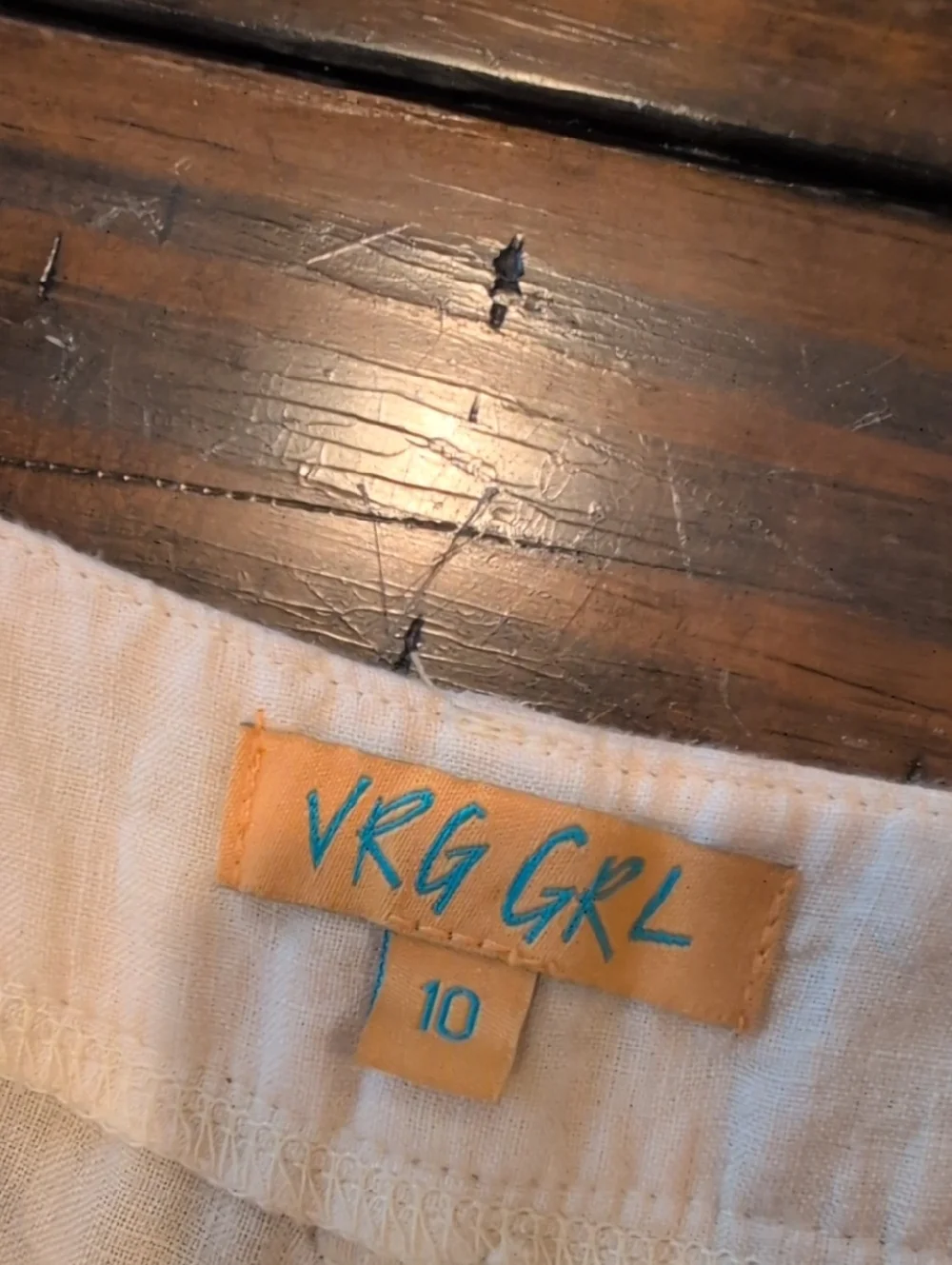 Vrg Grl Keeping Cool Linen Pleated Wide Leg Pants Au10 Us6
